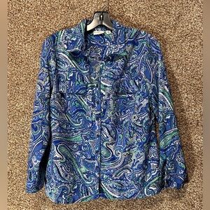 Kim Rogers Vibrant Paisley Blouse
